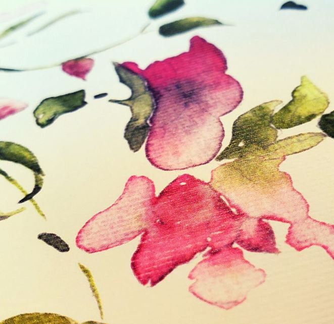 Impression sur papier texturé